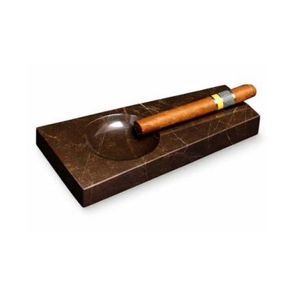 Black marble cigar ash tray